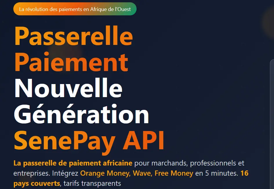 Illustration de l'article : Intégrer l'API Direct SenePay : paiements mobile money sans page de checkout