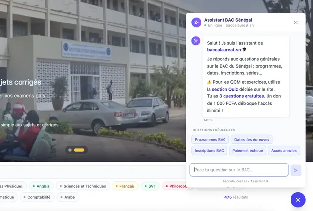 Illustration de l'article : RAG maison sur Archive BAC : un assistant qui répond à partir des annales